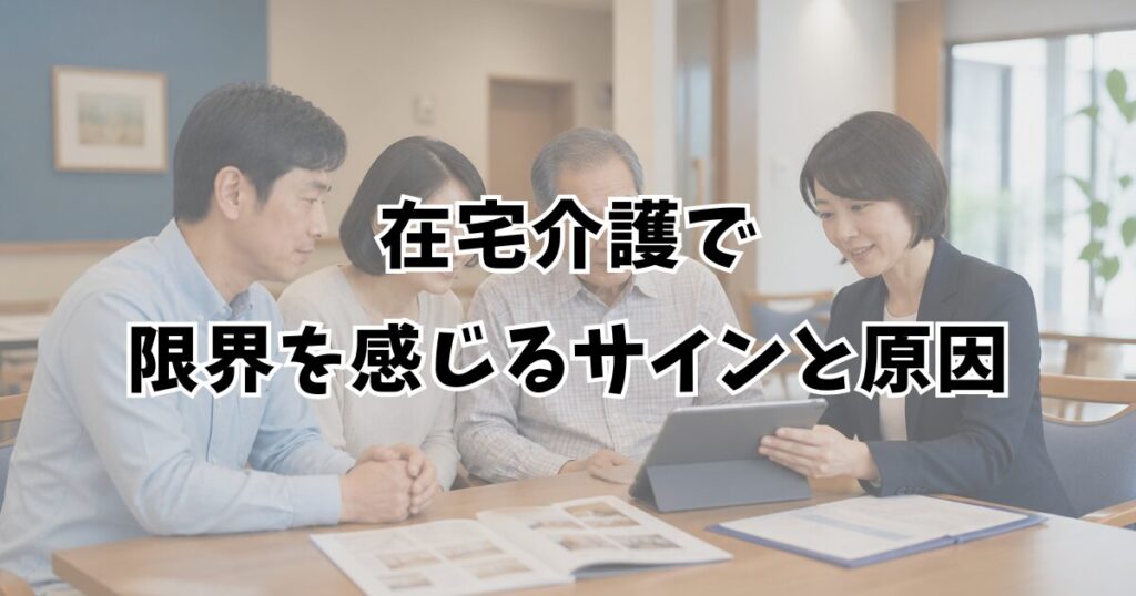 在宅介護で限界を感じるサインと原因