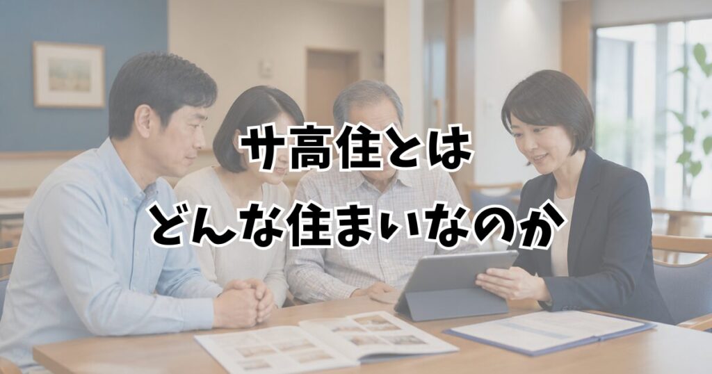 サ高住とはどんな住まいなのか