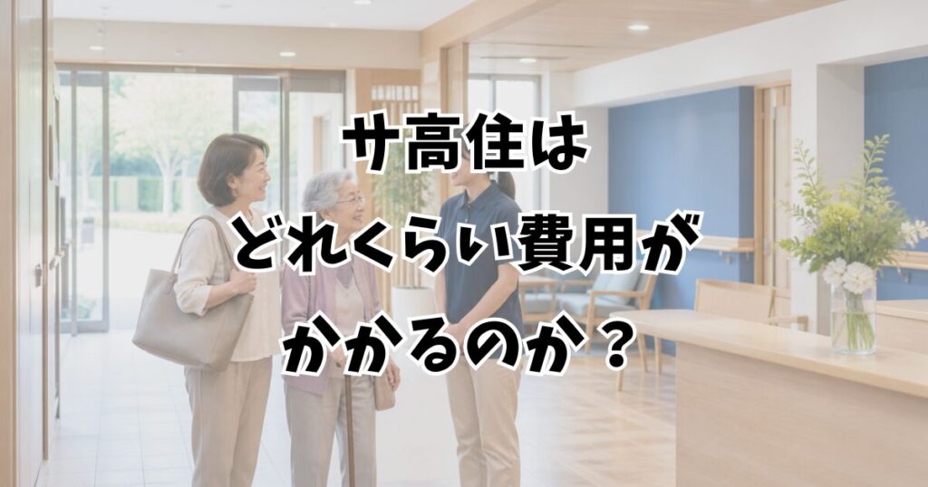 サ高住はどれくらい費用がかかるのか?