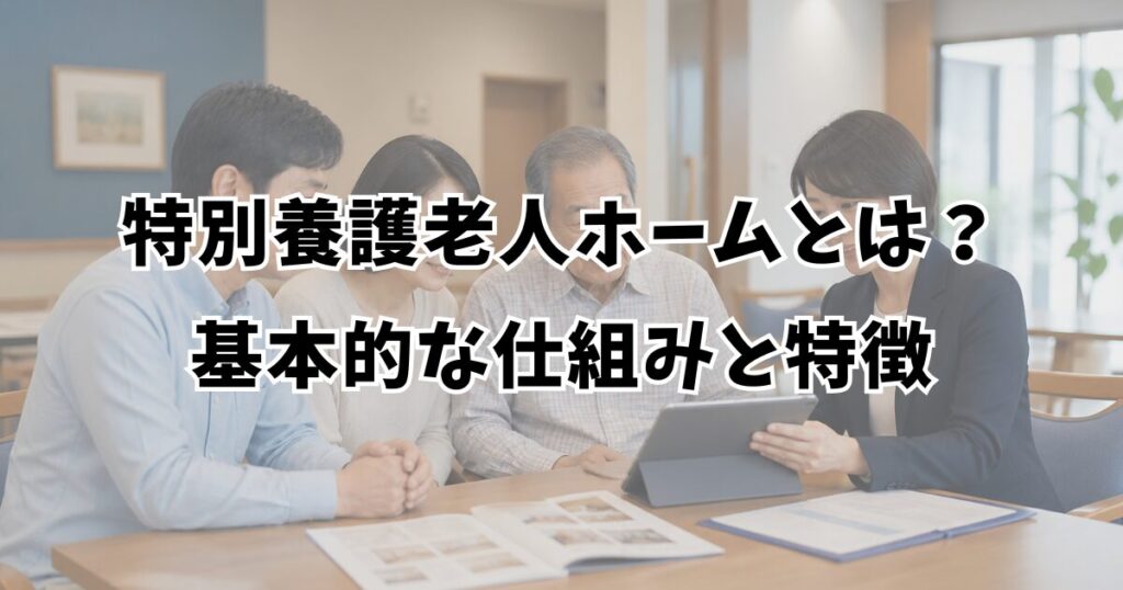 特別養護老人ホームとは？基本的な仕組みと特徴