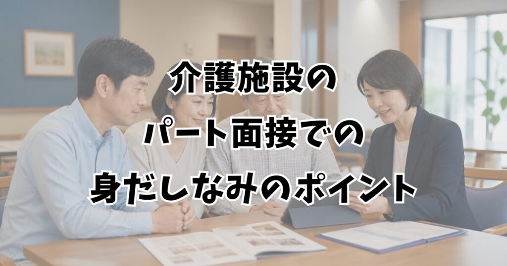介護施設のパート面接での身だしなみのポイント