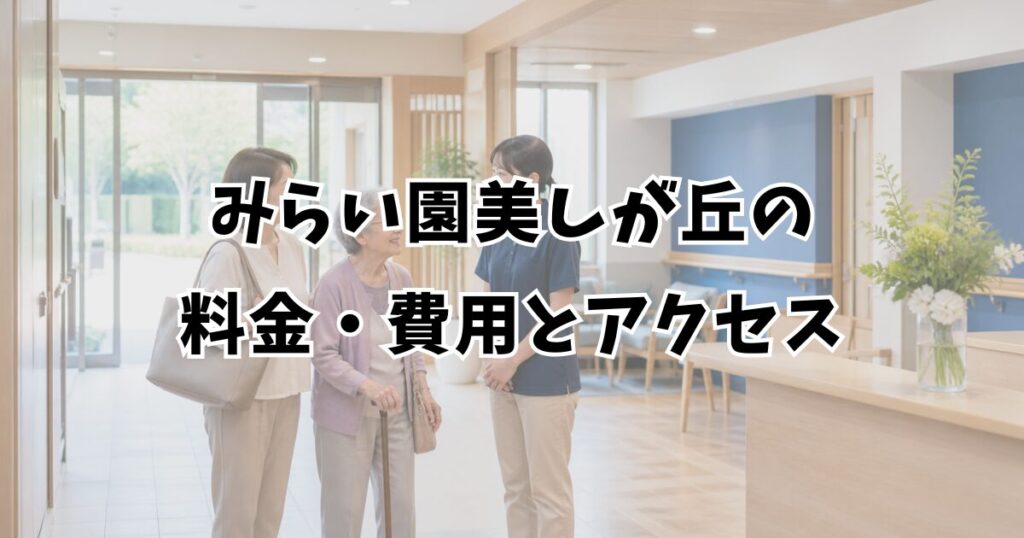 みらい園美しが丘の料金・費用とアクセス