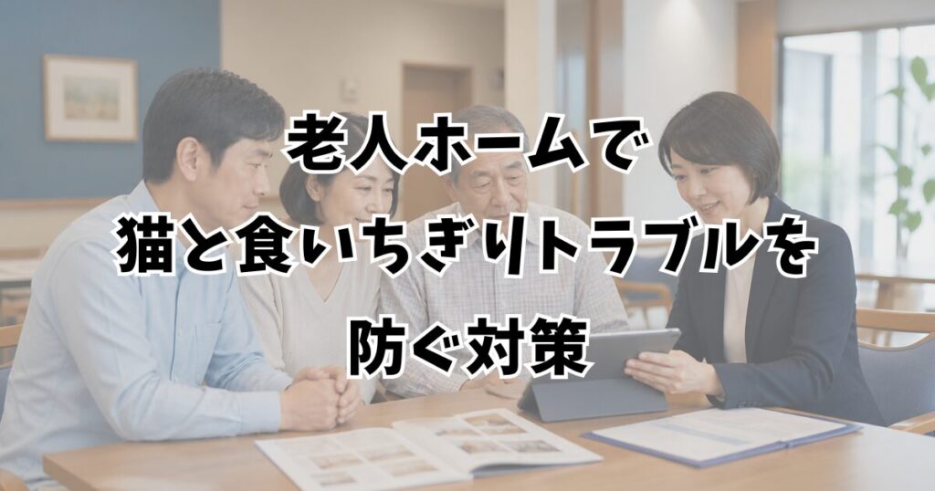 老人ホームで猫と食いちぎりトラブルを防ぐ対策