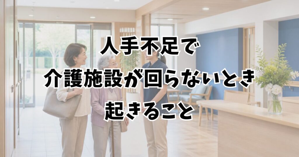 人手不足で介護施設が回らないとき起きること