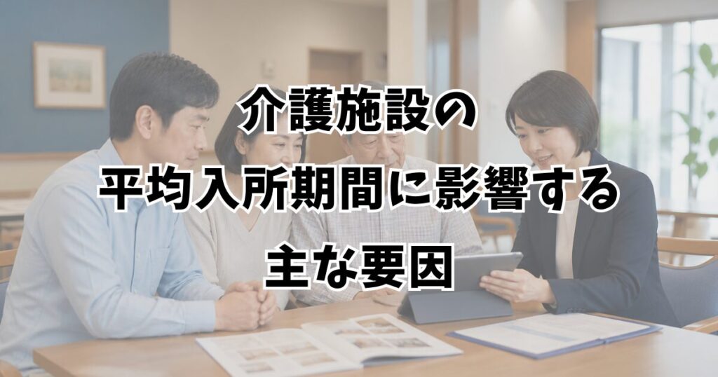 介護施設の平均入所期間に影響する主な要因