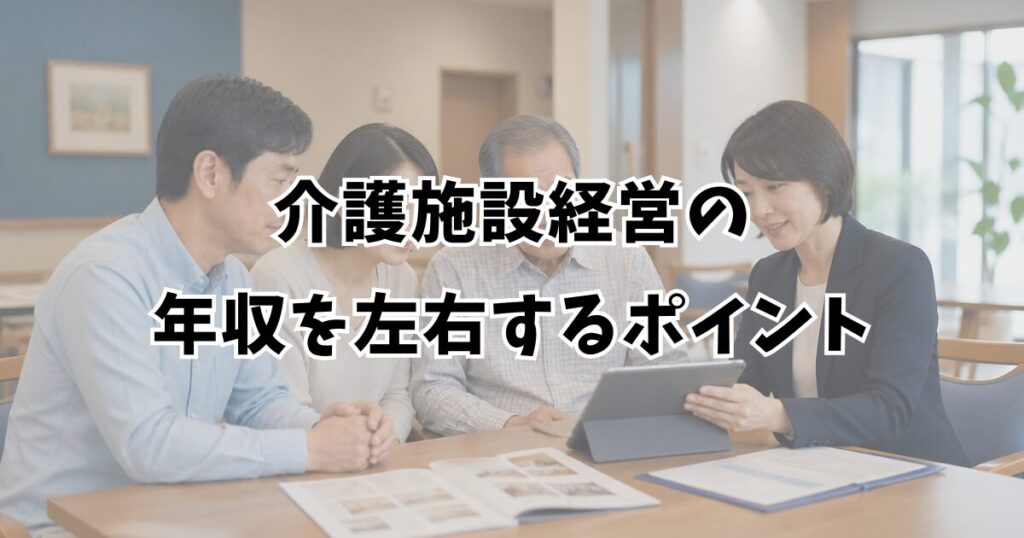 介護施設経営の年収を左右するポイント