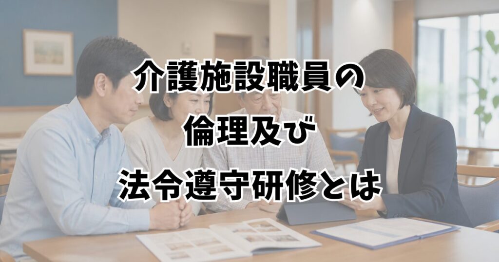 介護施設職員の倫理及び法令遵守研修とは