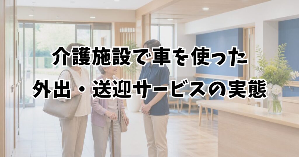 介護施設で車を使った外出・送迎サービスの実態
