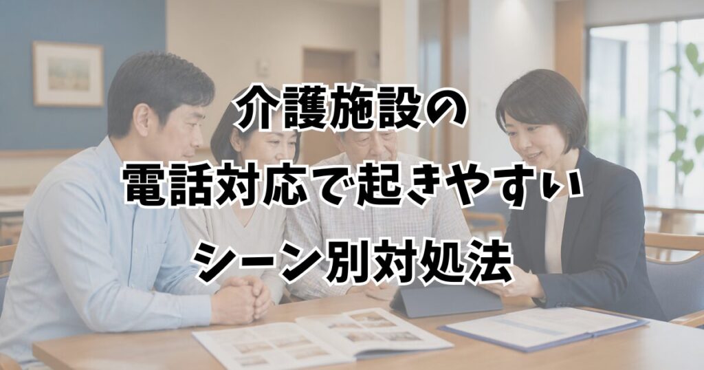 介護施設の電話対応で起きやすいシーン別対処法