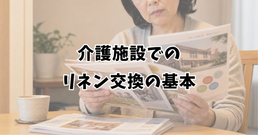 介護施設でのリネン交換の基本